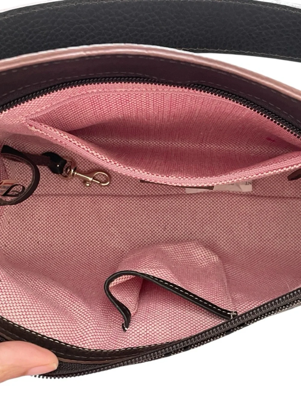 Dooney & Bourke Signature Jacquard and Leather Shoulder Bag - Picture 4 of 16